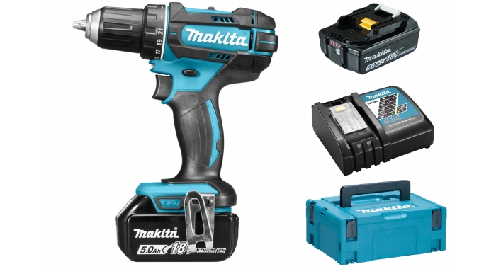 Drill driver Makita DDF482RTJ 18 V 2x5 0 Ah accu