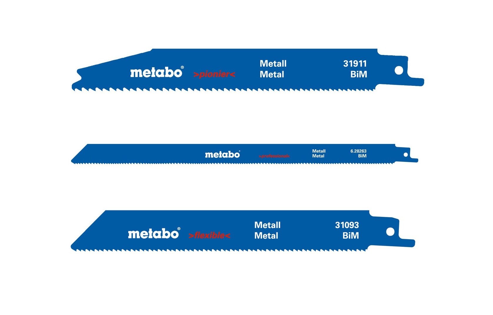 Reciprocating saw blades